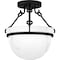 Quoizel Semi-Flush Mount Semi Flush 3 Lights Matte Black QSF6185MBK - alternate 2
